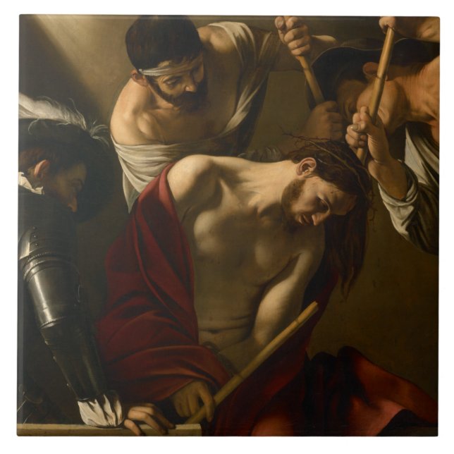 Caravaggio - The Crowning with Thorns Tile (Front)