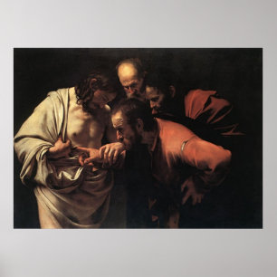 Caravaggio The Incredulity Of Saint Thomas Poster