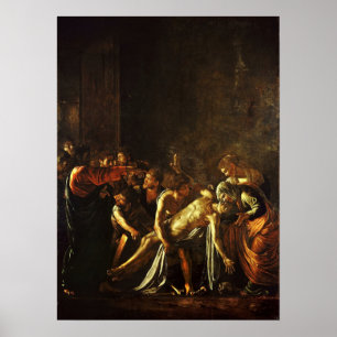Caravaggio - The Raising Of Lazarus 1609 Poster