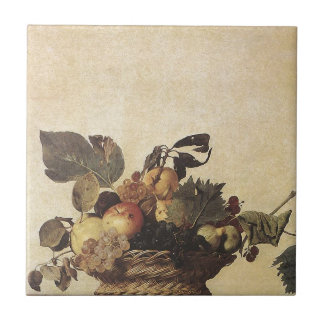 Caravaggio's Basket of Fruit Tile
