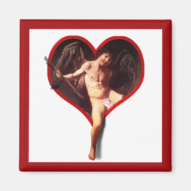 Caravaggio's Cupid (Add Your Text) Magnet (Front)