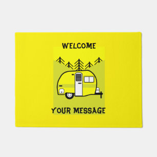 Caravan Art gifts - Love My Caravan Coffee Mug Doo Doormat