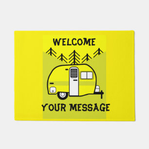 Caravan Art gifts - Love My Caravan Coffee Mug Doo Doormat