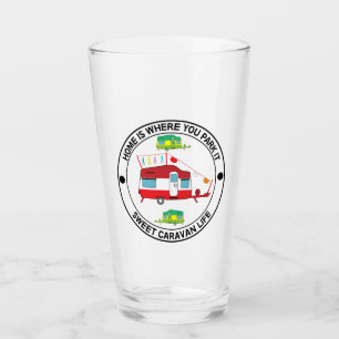Caravan Art gifts - Love My Caravan Coffee Mug Doo Glass