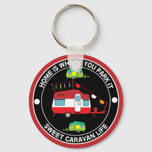 Caravan Art gifts - Love My Caravan Coffee Mug Doo Key Ring