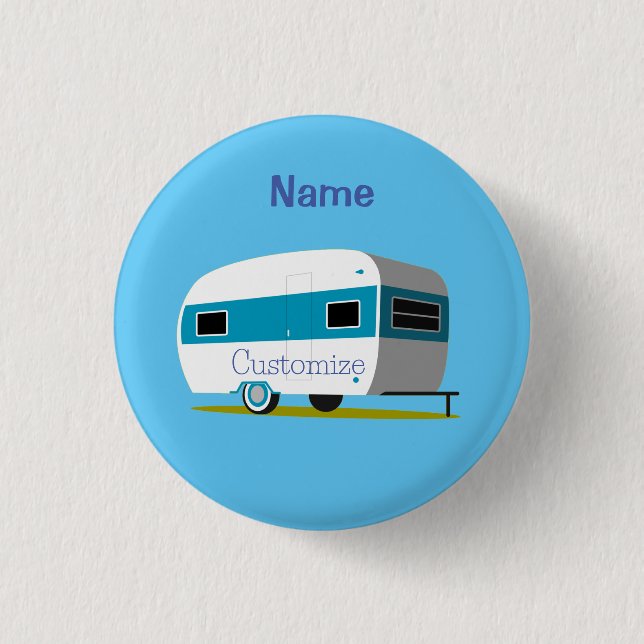 Caravan Camper RV Thunder_Cove 3 Cm Round Badge (Front)