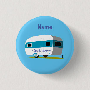 Caravan Camper RV Thunder_Cove 3 Cm Round Badge