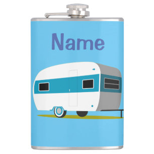Caravan Camper RV Thunder_Cove  Hip Flask