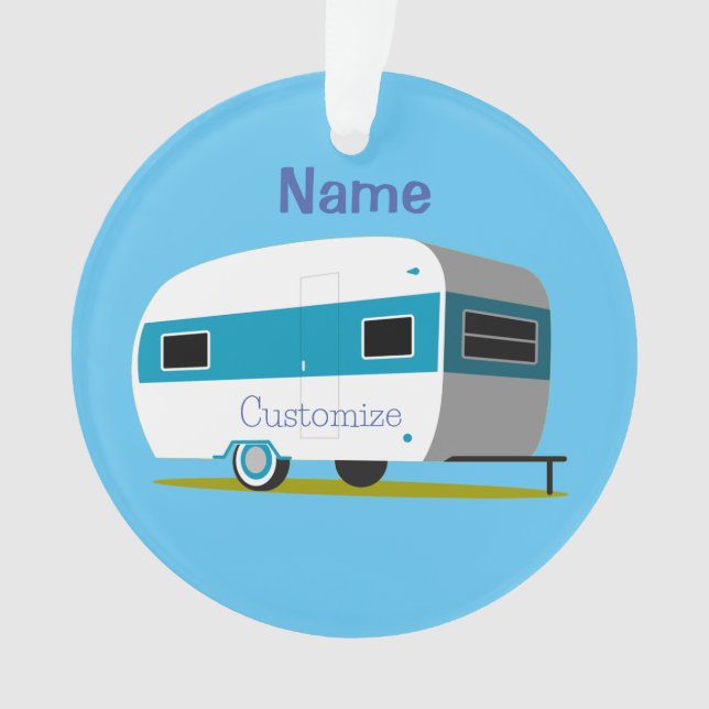 Caravan Camper RV Thunder_Cove Ornament (Front)