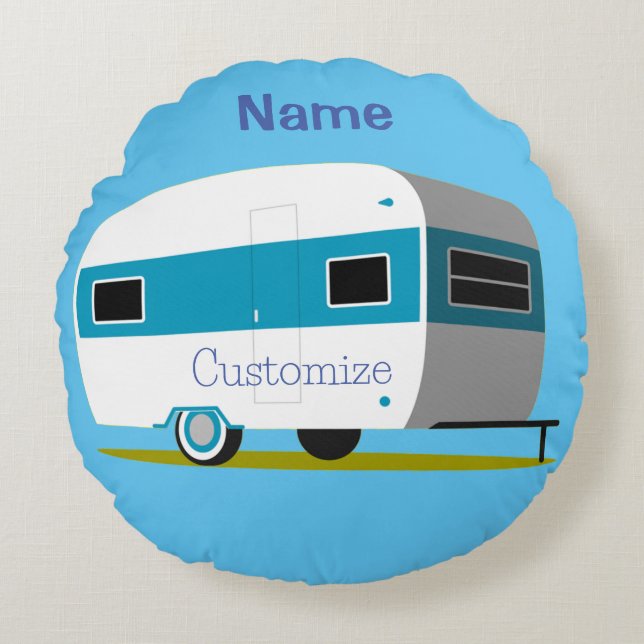 Caravan Camper RV Thunder_Cove Round Cushion (Front)