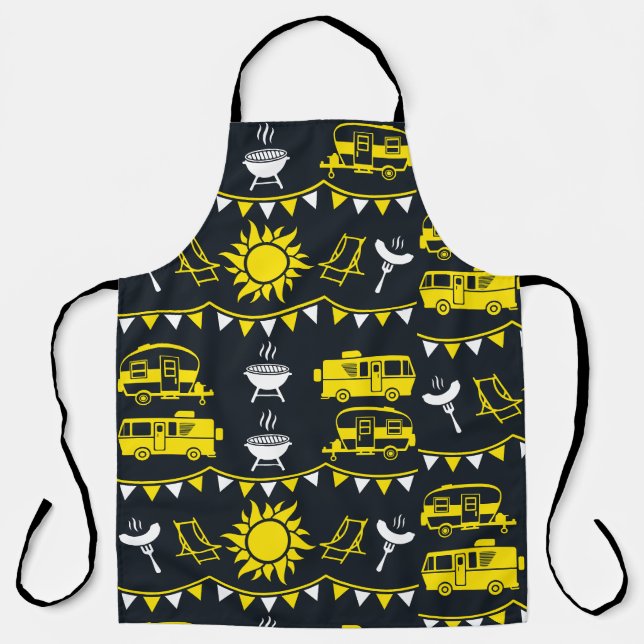 Caravan Camping Decor Apron (Front)