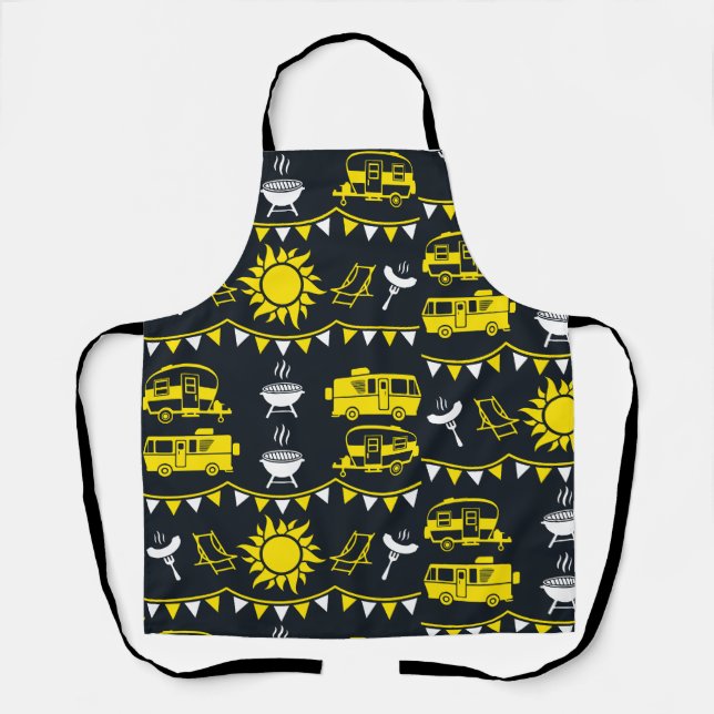 Caravan Camping Decor Apron (Front)