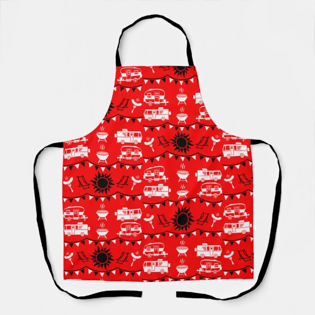 Caravan Camping Decor Apron (Front)