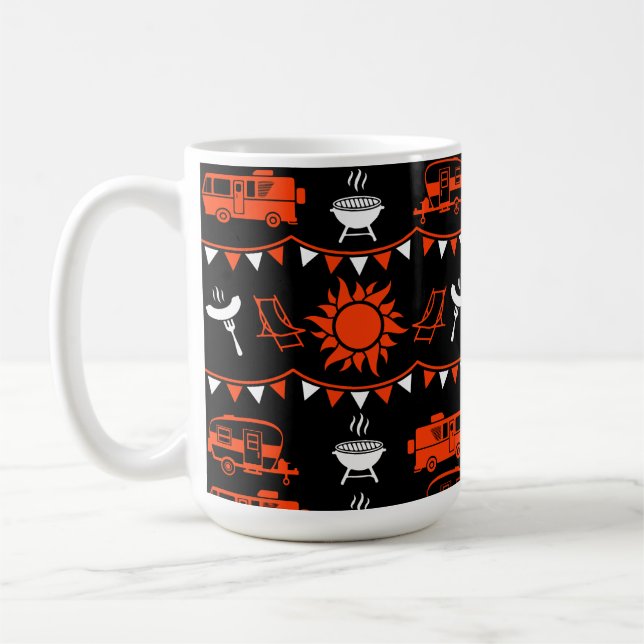 Caravan Camping Decor Coffee Mug (Left)