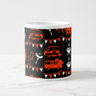 Caravan Camping Decor Large Coffee Mug