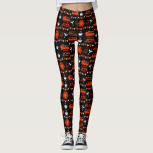 Caravan Camping Decor Leggings