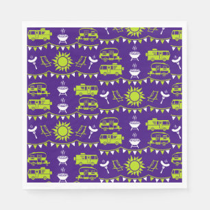 Caravan Camping Decor Napkin