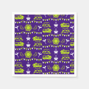 Caravan Camping Decor Napkin