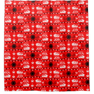 Caravan Camping Decor Shower Curtain
