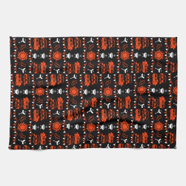 Caravan Camping Decor Tea Towel (Horizontal)