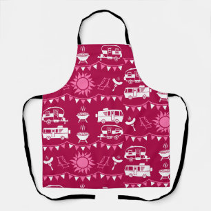 Caravan Camping Home Decor Apron
