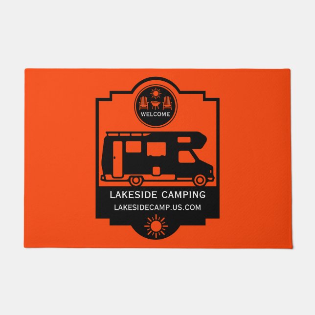 Caravan Campsite Promotion Doormat (Front)