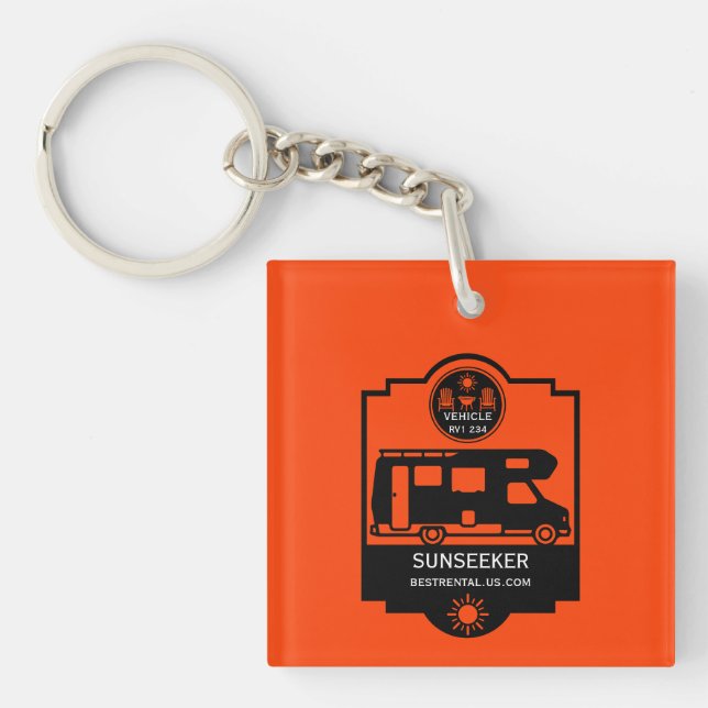 Caravan Campsite Promotion Key Ring (Front)