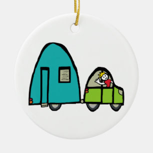 Caravan Ceramic Tree Decoration