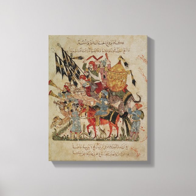 Caravan going to Mecca Canvas Print (Front)