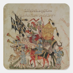 Caravan going to Mecca Square Sticker