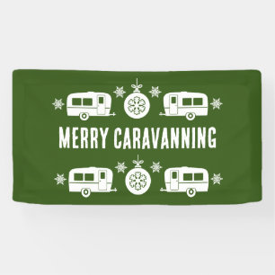 Caravan Happy Christmas Camping Banner