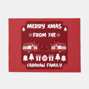 Caravan Happy Christmas Camping    Doormat