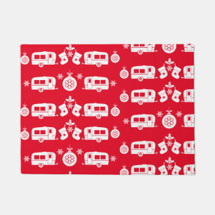 Caravan Happy Christmas Camping Doormat