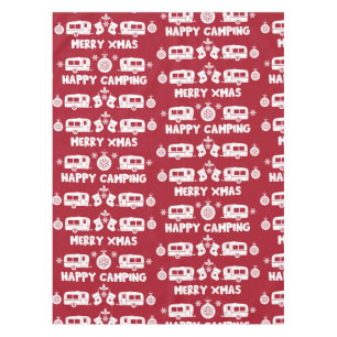 Caravan Happy Christmas Camping Tablecloth