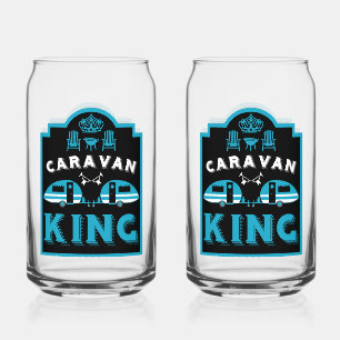 Caravan King Gifts For Campers Can Glass