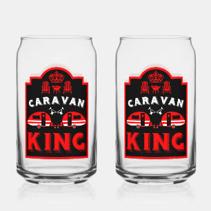 Caravan King Gifts For Campers Can Glass