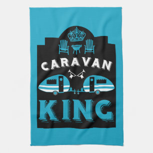 Caravan King Gifts For Campers Tea Towel