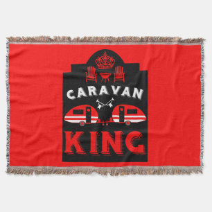 Caravan King Gifts For Campers Throw Blanket