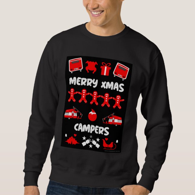 Caravan motorhome Ugly Sweater (Front)