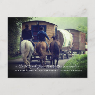 Caravan Moving Announcement Postcard