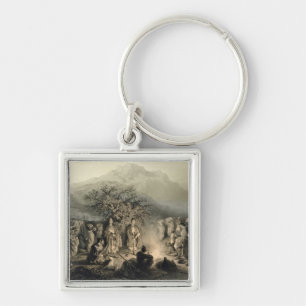 Caravan of Armenian Merchants, Transcaucasia, plat Key Ring