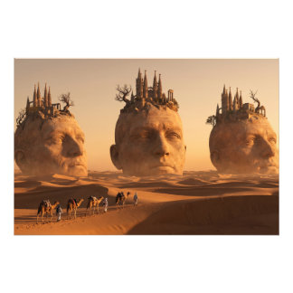 Caravan of Lost Souls in the Silk Desert Photo Print