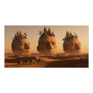 Caravan of Lost Souls in the Silk Desert Poster