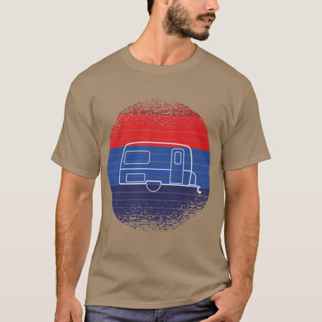 Caravan oldschool retro T-Shirt (Front)