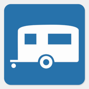 Caravan Road Sign Stickers