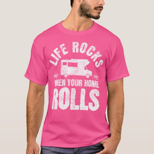 Caravan Saying Camping Road Trip Funny Camper Gift T-Shirt (Front)