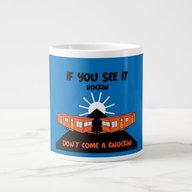 Caravanning | Static Caravans | Caravan Camping |  Large Coffee Mug (Front)