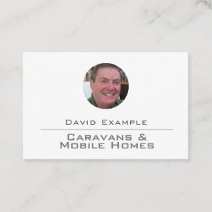 Caravans & Mobile Homes with Photo of Holder Business Card