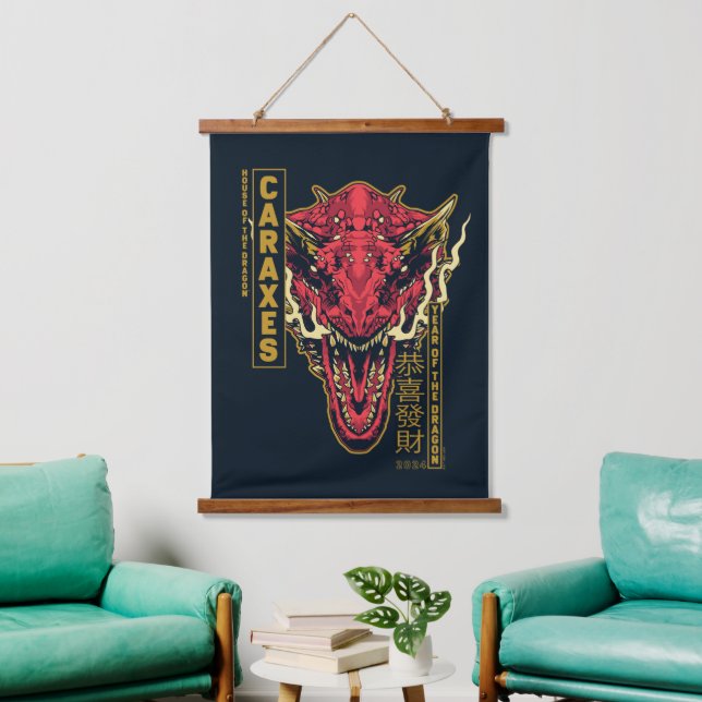 Caraxes Head Year of the Dragon | 恭喜發財 Hanging Tapestry (Living Room)