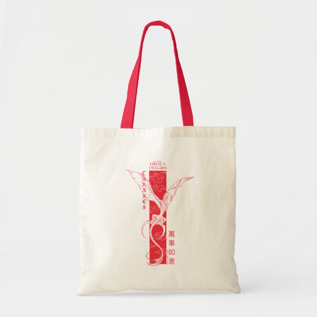 Caraxes in Flight Banner Chinese New Year | 萬事如意 Tote Bag (Front)